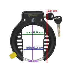 Antivol De Cadre Fer à Cheval Certifié ART Mega Lock Auvray -Vélo Accessoires Boutique antivol de cadre fer a cheval certifie art mega lock auvray full 3