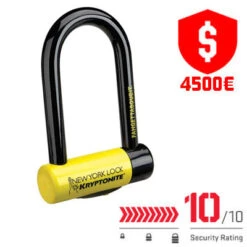 Antivol Vélo U à Clé New York Fahgettaboudit Mini Kryptonite -Vélo Accessoires Boutique antivol velo u a cle new york fahgettaboudit mini kryptonite full
