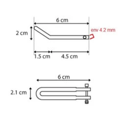 Attache Inoxydable Pour Feu Avant Sur Fourche De Vélo -Vélo Accessoires Boutique attache inoxydable pour feu avant sur fourche de velo full 3