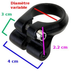 Collier Tige De Selle Avec œillets Pour Fixer Un Porte Bagage -Vélo Accessoires Boutique collier tige de selle avec illets pour fixer un porte bagage full 4