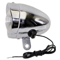 Feu Avant Dynamo Vintage Sur Fourche De Vélo