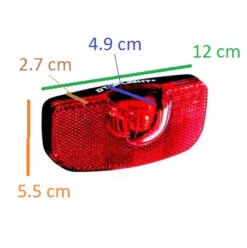 Busch-mueller Feu Vélo Pour Porte Bagage DToplight Permanent -Vélo Accessoires Boutique feu velo pour porte bagage dtoplight permanent full 4