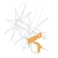 Feux Vélo Sur Moyeu AMS Light + Reelight Avec Condensateur -Vélo Accessoires Boutique feux velo sur moyeu ams light reelight avec condensateur full 5