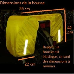 Housse Protection Pluie Pour Double Sacoche Vélo -Vélo Accessoires Boutique housse protection pluie pour double sacoche velo full 3