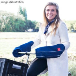 Manchons Vélo Wobs Bleus Contre Le Froid -Vélo Accessoires Boutique manchons velo wobs bleus contre le froid full 3