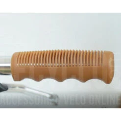 Poignées De Vélo Vintage Caramel Avec Creux 110 Mm -Vélo Accessoires Boutique poignees de velo vintage caramel avec creux 110 mm full 4