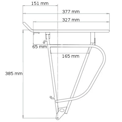 Porte Bagage Arrière Pour Vélo Avec Fixation Racktime Tourit 2 Porte Bagage Arrière Pour Vélo Avec Fixation Racktime Tourit – Image 2