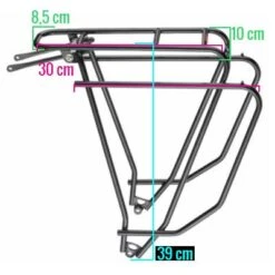 Porte Bagage De Vélo TUBUS Logo Evo Noir -Vélo Accessoires Boutique porte bagage de velo tubus logo evo noir full 4