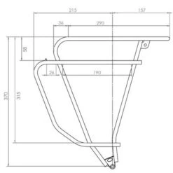 Porte Bagage De Vélo TUBUS Logo Evo Noir -Vélo Accessoires Boutique porte bagage de velo tubus logo evo noir full 5