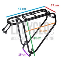 Porte Bagage Noir Charge 35 Kg Vélo Steco -Vélo Accessoires Boutique porte bagage noir charge 35 kg velo steco full 3