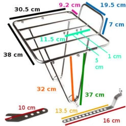 Porte-bagages Avant Argent Pour Vélo Frontière - BLB -Vélo Accessoires Boutique porte bagages avant argent pour velo frontiere blb full 6