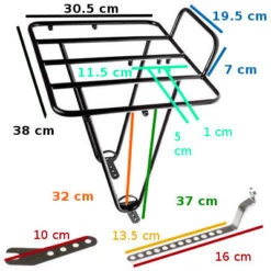 Porte-bagages Avant Noir Pour Vélo Frontière - BLB -Vélo Accessoires Boutique porte bagages avant noir pour velo frontiere blb full 6