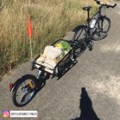 Remorque Vélo Mono Roue Avec Amortisseur -Vélo Accessoires Boutique remorque velo cylotourist176679