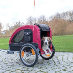 Remorque Vélo Pour Chien De Moins De 22 Kg - Trixie -Vélo Accessoires Boutique remorque velo pour chien de moins de 22 kg trixie full 4