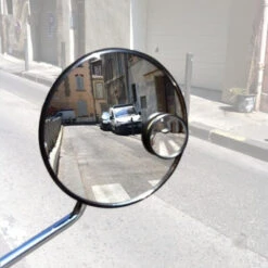 Messingschlager Rétroviseur Pour Vélo Avec Bras Long Et Grand Miroir 105 Mm -Vélo Accessoires Boutique retroviseur pour velo avec bras long et grand miroir 105 mm full 4