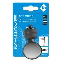 Rétroviseur Vélo Sur Embout De Cintre Spy Micro M-Wave -Vélo Accessoires Boutique retroviseur velo micro spy m wave packaging