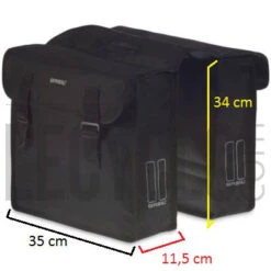Sacoches Vélo Double Mara L 26 L Basil -Vélo Accessoires Boutique sacoches velo double mara l 26 l basil full 5