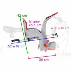 Siège Enfant Avant Pour Vélo WeeRide Classic -Vélo Accessoires Boutique siege enfant avant pour velo weeride classic full 6