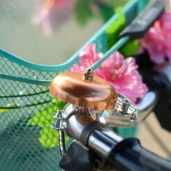 Sonnette De Vélo Au Look Ancien Couleur Cuivre 57 Mm -Vélo Accessoires Boutique sonnette de velo au look ancien couleur cuivre 57 mm full 3