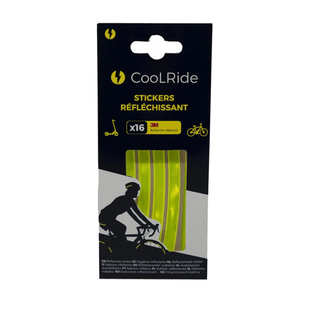 Stickers Réfléchissants Pour Vélo Et Accessoires CoolRide Lot De 16 2 Stickers Réfléchissants Pour Vélo Et Accessoires CoolRide Lot De 16 – Image 2