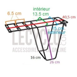 Support Supplémentaire Sur Porte-bagage Vélo - Steco -Vélo Accessoires Boutique support supplementaire sur porte bagage velo steco full 4